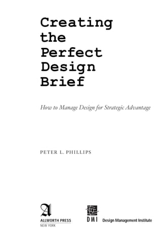 Creating The Perfect Design Brief How To Manage Design For Strategic ...