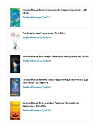 Comprehensive Solution Manual for Concepts of Programming Languages ...