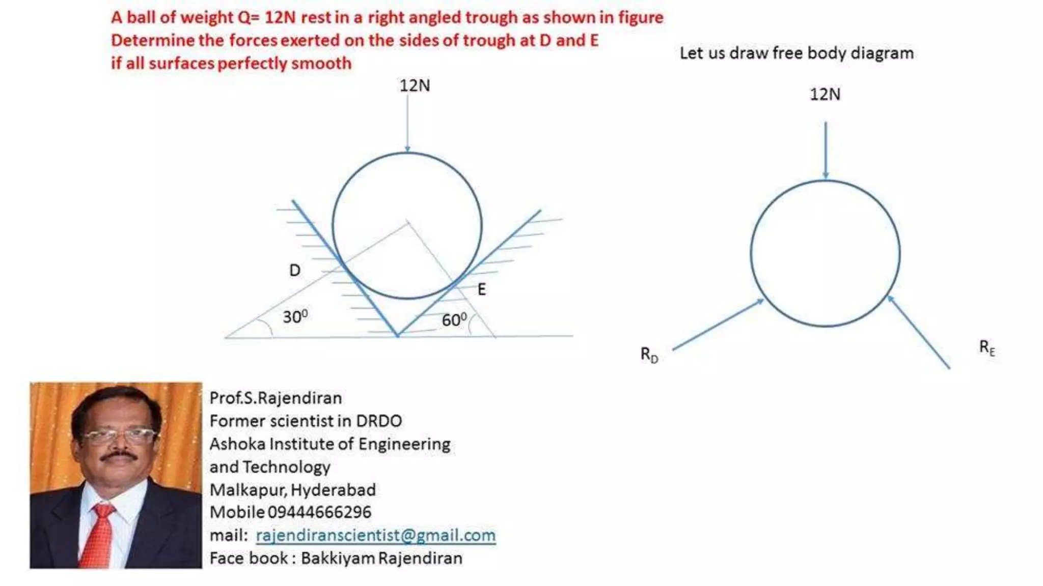 University problems on Engineering Mechanics solved in differrent way