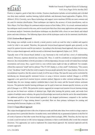 Review of Sentiment Analysis: An Hybrid Approach | PDF