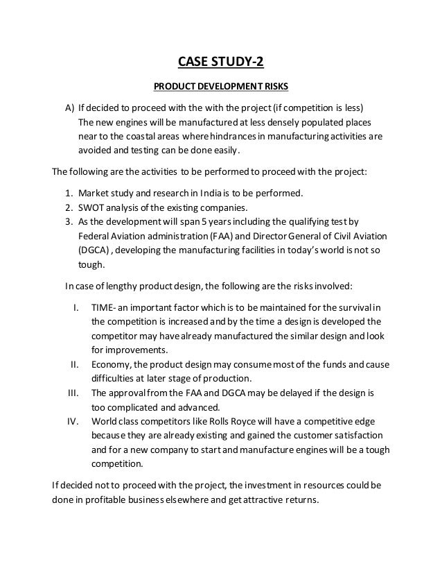 Product manager case study templates picture