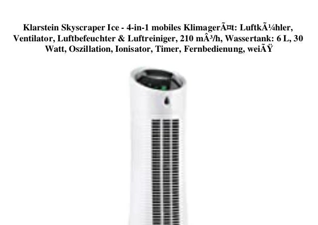 Free Shipping Klarstein Skyscraper Ice 4 In 1 Mobiles Klimagera T L