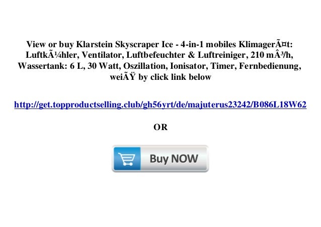 Free Shipping Klarstein Skyscraper Ice 4 In 1 Mobiles Klimagera T L