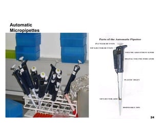 Automatic
Micropipettes
24
 