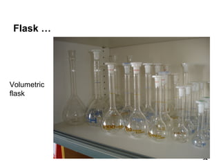 Flask …
32
Volumetric
flask
 
