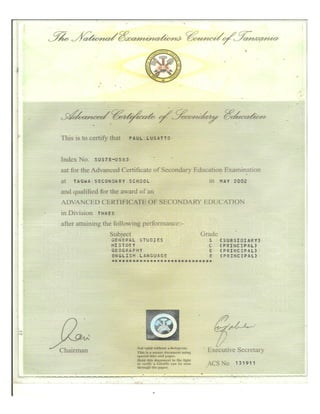 PAUL LUSATO CV