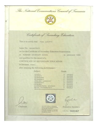 PAUL LUSATO CV