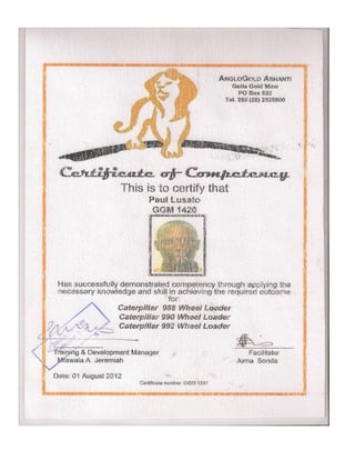 PAUL LUSATO CV