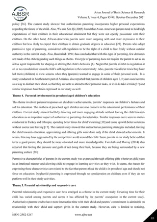 Exploration of Child Rearing Practices among Parents of Preschool Aged ...