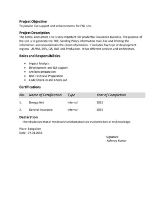 Abhinav Kumar resume | DOCX