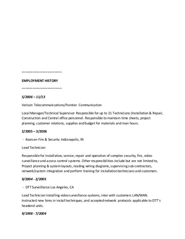 Damon Wallace Resume 2014 (1) verizon wiring diagrams 
