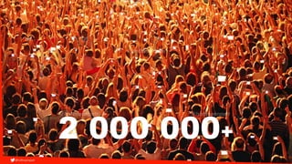 People, people, people…2+mil. per Month
 