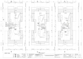 1
2
3
4
5
6
7
8
9
10
11
QPNMLKJHGFEDCBA
1
2
3
4
5
6
7
8
9
10
11
C
A16
C
A16
A14
A
A14
A
B
A15
B
A15
D
A17
D
A17
48012009009001200480
90012004804801200900
FALL
BRASS DOME
FULLGO TO ALL RWO
ROOF PLAN
ROOF
ROOF
ROOF
ROOF
ROOF
ROOF
360
360
DP
DP
DP
ROOF PLAN
A09
WHITERIVERBEDSTONES
WHITERIVERBEDSTONES
WHITERIVERBEDSTONES
GAS BOILERS
GAS
BOILERS
GAS
BOILERS
1660 1100 360
ACCESS
PANEL
ACCESS
PANEL
360 1100 1660
800
360 1100 1660
800
2980 5995 5980 29702980 5970 5995 29802980 5985 5980 2980
179251792517925 9015 9015
RWO
FALL
BRASS DOME
FULLGO TO ALL RWO
FALL
BRASS DOME FULLGO
TO ALL RWO
FALL
BRASS DOME
FULLGO TO ALL RWO
FALL
BRASS DOME
FULLGO TO ALL RWO
FALL
BRASS DOME
FULLGO TO ALL RWO
FALL
BRASS DOME
FULLGO TO ALL RWO
FALL
BRASS DOME
FULLGO TO ALL RWO
1230 850 170 170 850 1290
1590 850 170 170 850 1790 1090 850 170 170 850 1390
1230 850 170 170 850 1290 1590 850 170 170 850 1790 1090 850 170 170 850 1390
90151792517925 9015 17925
2980 5985 29805980
14945 14955
2980 5970 5995 2980 2980 5995 5980 2970
1708501490
17085025702570850170
1490850170
2570850170
1708502570
3797013000(toFrontBoundary)
209099308540
9990(toRearBoundary)13000(toFrontBoundary)4801188550701177548012001200
1200x1700 CARPARK
EXHAUST DUCT RISER
INSIDE 1300x1800
(CLEAR) RISER FROM
BELOW.
LSR-1
300x250 T/B
LSR-2
300x300 T/B
LSR-3
300x250 T/B
300x450
GARBAGE
EXHAUST DUCT
RISER (GER-1)
FROM BELOW.
PROVIDE THREE (3)
OFF MIN 800mm HIGH
WEATHERPROOF
LOUVRES.
GER-1 DISCHARGE
VIA 510x510 (NECK)
ROOF COWL.
350x250
300x300
300x250
450x300
LSF-3
(REFER TO FAN
ENCLOSURE
DETAIL 1)
LSF-2
(REFER TO FAN
ENCLOSURE
DETAIL 1)
LSF-1
(REFER TO FAN
ENCLOSURE
DETAIL 1)
ACCESS
PANEL170 850 2070
840850145
170850350
14908501701708501020
1708501020
710850170
850170170850
1200897011250897012002502501200
780
1200
12001200900
480
1200
15903070250120089703555303589701200
37970
780
1200
85608540
1200
19200(toRearBoundary)13000(toFrontBoundary)
28730
37970
13000(toFrontBoundary)
9990(toRearBoundary)
9990(toRearBoundary)
250
800360
360
360
150W & High HOB
360 360
360
3645
12001200
LIFT TOWER
FALL
DRAIN
DRAIN
LIFT TOWER
FALL
DRAIN
DRAIN
LIFT TOWER
FALL
DRAIN
DRAIN
360
NOTE:
SAFETY LINE TO BE ATTACHED
TO THE ROOF PERIMETER.
150W &
High HOB
150W &
High HOB
150W &
High HOB
150W &
High HOB
BLOCK CBLOCK BBLOCK A
BALCONY
BAL. BAL. BAL. BAL. BAL. BAL.
BAL. BAL.BAL. BAL.BAL. BAL.
BALCONY
BALCONY
BALCONY
BALCONY
BALCONY
100
100
1000m high
38mm dia.
painted metal
fence
100
100
1000m high
38mm dia.
painted metal
fence
1000m high 38mm dia.
painted metal fence
100
100
1590 12845 1790
1230 850 1290 1090 10775 1390
1590 12845 179010725 12901230 1090 10775
360
150
850 10725
850850
850850
850850
20908502090850
48085085608508508502090
850850
850290850850290850
850290850850290850
850 1390850
8502090850
266015903735
2090850850
85020902090850
F
A15
ROOF PLAN
BLOCK A
ROOF
RL.194.33
BLOCK C
ROOF
RL.196.63
BLOCK B
ROOF
RL.195.73
B
B
B
BB
B
B
B
B
B
B
B
10.06.06
B
B 10.06.06 Service ducts amended or deleted & surrounding areas amended,
FHR cupboards changed, columns, amended. Service duct wall
construction changed. Division wall construction changed
LEGEND
L Living
D Dining
K Kitchen
B Bedroom
BAL Balcony
CTY Courtyard
BTH Bath
ES Ensuite
LDY Laundry
ST Store
LEGEND
INTENANCY WALL
10mm plasterboard
'Hebel 75mm Power Panel'
28mm air cavity
64mm steel stud & Tontine TSB4
or equivalent in wall cavity
13mm plasterboard
INTERNAL WALLS
92mm stud with 10mm
plasterboard & insulation
Fire Rated Riser Duct
'Hebel 75mm Power Panel'
10mm plasterboard
110mm brickwork
200mm concrete blockwall
250mm brick veneer wall
SHAFT WALL
200mm concrete wall
TENANCY/CORRIDOR WALL
10mm plasterboard
'Hebel 75mm Power Panel'
28mm furring channel fixed with resiliant mounts
with Tontine TSB4 or equivalent in wall cavity
13mm plasterboard
CG Column Guards
IW INSULATION WALLS
75mm insulation in 64mm studwork 13mm
plasterboard & 20mm gap to lift wall
EJ EXPANSION JOINTS
12 mm epansion joints to tiles
Rain Water OutletRWO
Service Riser / Non fire rated within Habitable area
64mm steel stud, 13mm plasterboard both sides
Tontine TSB4 or equivalent in wall cavity & inside shaft
Service Riser / Non fire rated solely within wet area
13mm plasterboard 64mm steel stud &
Tontine TSB4 or equivalent in wall cavity
R +C 25w tr
R +C 40w tr
190mm TOTAL
THICKNESS
ALL DIMENSIONS
TO FINISHED WALL
FACE
126mm TOTAL
THICKNESS
ALL DIMENSIONS
TO FINISHED WALL
FACE
85mm TOTAL
THICKNESS
Tontine TSB4 or Equiv.
13mm Plaster Board
13mm Plaster Board
64mm Stud Work
DUCT
R +C 40w tr
Service Riser / Non fire rated within Habitable area
Job:
Proposed Residential Development
1-9 Woniora Avenue
Wahroonga
Figured dimensions to be taken in preference to scale. Verify all
dimensions on site (vos). Copyright for the information contained
herein remains the property of Owen & Gilsenan Architects.
Drawing :
Scale :
Date :
Drawing No. :
Drawn : KN
Owen & Gilsenan Architects
Client:
Woniora Avenue Pty Ltd
Suite 4.1 P : (02) 9212 2417
105 Kippax Street F : (02) 9212 2617
Surry Hills NSW 2010 E : codesign@tpg.com.au
Issue :
A1-1:100 A3-1:200
 