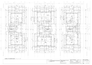 F
LEVEL 4 FLOOR PLAN
LEVEL 4 FLOOR Slab
0 1 2 3 4 5M
ACAC
AC
AC
ACAC
A254
roof below
EJEJEJ
EJ
EJEJ
EJ
EJ
EJ
EJ
EJ
EJ
EJ
EJ
EJ
EJ
EJ EJ EJ EJ
EJ
EJ
EJ
EJ
EJ
EJ
EJ
EJ
EJ
EJ
EJ
EJ
EJ
EJ
EJ
EJ EJ
EJ
EJ
EJ
EJ
EJ
EJ
EJ
EJ
EJ
EJ EJ EJ EJ
EJ
EJ
EJ
EJ
EJ
EJ
EJ
access to
roof over
access
to roof
over
access
to roof
over
EJEJ
A21
A22
C17
C18
B17
B18
VP
VP
DP
VP
DP
VP
VP
VP
DP
VP
DP
VP
VP
VP
VP
VP
VP
VP
VP
1050
VP
600 2720 600 2445 6002720
2360
6135 3860 4950
14945
150 5835 150 3860 150 4650 150
600
102852300
2150150 2210 150
60044902104775210
600 4385 210 7802104100
200865 1270 200 2650 200 2315 150 3155 800 160
600 4385 210 7802104100
200865 4120 200 2315 150 3155 800 160
60044902104775210
600 2720 600 2445 6002720
2360
6135 3920 4890
14945
150 5835 150 3920 150 4590 150
600
102852300
2150150 2210 150
2735123904804250253512700480
150124001502275260260247515012090150
-86
-86
-86
13170480874012700480
1501240015015012870150
-86
-86
-86
30101502104610210300060054406005460150300045903010150
2104730
210210
6003090600452580045456003090600471021034901503490150
3010150210411560030902103600
20020018002350200
880610860
3600210360060034952103010150
-30
1480
251090
BLOCK A
RL:191.160
BLOCK B
RL:192.560
BLOCK C
RL:193.460
2001430920
-30
2740
901650
2530
-30
2190 1000
4002030
180375
15415
-30
10051740
901650
-30
10002190
2030400
-30
90 1600
200
902510
4255
43085
-86
-86-86
-86
-86
-86
-86
-86
-86
-86
-86
17925
4910 8405 4610
150 4760 150 8105 150 4460 150
600 265036806002510150 600 3675 600 2710 150
2860124052660
600 3280 210 2590 600 4915 210
600 4870 210 4735 210
1485210 200 2650 200 20701590
1440150
6001180
2960600
4455800
210 5045 200 4120 200 600
1501630
1780
210157021047406004475600
6002470210 4920 2103395600
6002510150 3680 600 2650 600 3675 600 2710 150
17925
4440 9020 4465
150 4290 150 8720 150 4315 150
2860124052660
1245012008740119801200
1501215015015011680150
1167012009520119801200
1501137015015011680150253542502735
200
830610910
2002350
1050
2001800
920510920200
2104375251060050052101210150
853013604625451585301360
853013601339085301360
812031601207081003160
-30
901650
5265
85270
1385
2635
908151730
-30
1680
1590
2140
3680
1885405
3801295
-30
1565
2015
90
903675
1590
9042090
200
-30
901645
5265
8151735 90
2640
85270
4375600263021048802102410150
21048806004520600
1210210476021031402103270210314015027506003270210314025047202101210
21027506004880210
4265600263521048802102410
42656006002120
14955
4910 3915 6130
150 4610 150 3915 150 5830 150
-86
-86
-86
-86
-86
-86
14955
4910
150
3915 6130
4610 150 3915 150 5830 150
812031603795370581003160
1501209015015012400150
48012700952012390480
1501287015015012400150
48012700874013170480
21030101505760
2105000
21030906004180
20026502001610210
36852004120200350
1050
2002350200
880610860
1800200
2001430920
800 1860 600
15042006005885
48456004470210
4260 210 1710 150
10335
2104470600 4455 600
24602160
600 2310 1502895600215060028906002010150
4080600 600 4845 210
600 4470 210 4845 210
6002720600 2310 150
2460103352160
232560028906002010150
11301420
14201910
2103010150393021031702103485
210
600319560021039852103010150361519102750
3890210600298521037402102970600398521034901503490150
180
1340
-30
90141085520
901890
5225
230
2710
2715
90 200
1140360
-30
200
41590
-30
-30
1960
300
-30
190090
901410
85520
5225
230
-30
2710
1600
1805905
300
190545652060
200
2103010
-111
-111
1050150900
2430150
2430150
150 5835 150 3860 150 4650 150
150 5835 150 3920 150 4590 150
1050150
2430150
2430150
900
-111 -111
1502430150
1050150
2430150
24301502430150
2430150
150 4610 150 3915 150 5830 150
-111
-111
900
150 4615 150 3915 150 5830 150
2430150
2430150
1050150900
2430150
-111
-111
-111
3000
1502700
450 150
600
150
-111
3000
1502700150
450150
600
-111
3000
1502700150
450 150
600
-111
450150
600
3000
1502700150
150
150150
-111
-111
150 4760 150 8105 150 4460 150
2250150250
1300150
2250150250
2250150
2250150
1210150
150 4440 150 8420 4465 150150
-111
-111
2250150250
1300150
2250150250
2250150
2250150
600
600
2580600
3930
901600
1275325
39770
37970
39770
1666516555
1666516555
1666516555
1660
1660
ELECFHR
ELECFHR
ELECFHR
15390
800
15.09.06
C
B 13.06.06 Service ducts & exhaust riser ducts amended or deleted
& surrounding areas amended, FHR cupboards changed,
columns & DP's amended
Supply Air
Riser Duct
Supply Air
Riser Duct Exhaust Air
Riser Duct
Services Pipe
Penetration
Zone
Services Pipe
Penetration
Zone
Services Pipe
Penetration
Zone
Supply Air
Riser Duct
C 15.09.06 Grid Moved
2200
2200
2200
SeeElevatorDetails
SeeElevatorDetails
SeeElevatorDetails
19200(toRearBoundary)
9990(toRearBoundary)13000(toFrontBoundary)
13000(toFrontBoundary)
13000(toFrontBoundary)
13000(toFrontBoundary)
A-C
7
A-C
9
A-C
13
A-C
12
A-C
14
A-C
24
A-C
22
A-C
26
A-C
31
A-C
28
A-C
35
A-C
34
A-C
38
A-C
39
A-C
44
A-C
43
A-C
40A-C
45
A-C
51
A-C
50
A-C
49
B-C
46
B-C
47
B-C
42
B-C
48
B-C
39
B-C
45
B-C
49
B-C
52
B-C
53
B-C
54
B-C
50
B-C
41
B-C
37
B-C
36
B-C
35
B-C
34
B-C
33
B-C
32
B-C
31
B-C
30
B-C
22
B-C
21
B-C
20
B-C
16
B-C
17
B-C
23
B-C
24
B-C
11
B-C
12
B-C
13
B-C
14
B-C
6
B-C
7
B-C
9
B-C
8
B-C
10
B-C
15
B-C
19
B-C
25
A-C
18
A-C
19
B-C
2
B-C
3
B-C
4
B-C
40
A
-C67
A
-C66
A
-C68
A
-C56
A
-C57
A
-C58
A
-C59
A
-C64
A-C
8
A-C
21
A
-C65
A
-C62A
-C63
A
-C60
A
-C61
B-C
56
B-C
38
C
-C
20
C
-C
12
C
-C
6
C
-C
18
C
-C
22
C
-C
24
C
-C
31
C
-C
21
C
-C
33
C
-C
32
C
-C
34
C
-C
36
C
-C
38
C
-C
37
C
-C
43
C
-C
44
C
-C
47
C
-C
42
C
-C
28
C
-C
27
C
-C
7
C
-C
8
C
-C
13
C
-C
17
C
-C
49
C-C62
C-C67
C-C69
C-C70
C-C71
C-C72
C-C66
C-C68
C-C64
C-C65
C
-C
16
C
-C
26
C
-C
11
C-C57
C-C58
C-C59
C-C60
C-C61
A
-C73
A
-C74
A
-C75
A
-C76
A
-C77
A
-C79
A
-C78
A
-C80
A
-C81
A
-C82
A
-C83
A
-C90
A
-C91
A
-C92
A
-C93
C-C63
A
-C85
A
-C88
A
-C89
A
-C84
A
-C87
B-C80
B-C81
B-C82
B-C83
B-C76
B-C77
B-C78
B-C71
B-C72
B-C73
B-C74
B-C65B-C68
B-C69
B-C70
B-C63
B-C67
B-C66
B-C61
B-C62
C-C85
C-C88
C-C77
C-C78
C-C81
A
-C69
A
-C70
A
-C71
A
-C72
B-C57
B-C58
B-C59
B-C60
B-C
18
B-C64B-C75
B-C79
C-C79
C-C82
C-C83
C-C86
C-C89
C-C73
C-C74
C-C75
C-C76
C-C90
C-C91
C-C92
C-C93
A-C
23
A
-C86
C-C80
C-C87
C-C84
1
2
3
4
5
6
7
8
9
10
11
QPNMLKJHGFEDCBA
12001200116707804440176525351200120011980
59852980 5980 2980
17925
8965 8960
9015
2980 5970 5995 2980
17925
8950 8975 9015
2980
8975
5995 5980 2970
8950
17925
12001200116707804440176525351200120011980
37970
Issue Date Amendments Job:
Proposed Residential Development
1-9 Woniora Avenue
Wahroonga
Figured dimensions to be taken in preference to scale. Verify all
dimensions on site (vos). Copyright for the information contained
herein remains the property of Owen & Gilsenan Architects.
Drawing :
Scale :
Date :
Drawing No. :
Drawn : MD
Owen & Gilsenan Architects
Client:
Woniora Avenue Pty Ltd
Suite 4.1 P : (02) 9212 2417
105 Kippax Street F : (02) 9212 2617
Surry Hills NSW 2010 E : codesign@tpg.com.au
Issue :
A1-1:100 A3-1:200
 