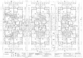 1
2
3
4
5
6
7
8
9
10
11
QPNMLKJHGFEDCBA
1
2
3
4
5
6
7
8
9
10
11
C
A16
C
A16
A14
A
A14
A
B
A15
B
A15
D
A17
D
A17
up
ELECFHR
DD05
DD06
B1
B2
B3
LDYST
B1
B2
B3
LDY ST
ST
B2
B3
B1
ST
LDY
B2
B3
ST
B1
WIR
B2
B3 LDY
ST
B2
LDYB3
B1
ES
(Type Q)
STST
B1
B2
B3
LDYST
B1
B2
B3
LDY ST
DRIVEWAY
GROUND FLOOR PLAN
70.170
Ramp
LANDSCAPING
(refer to Landscape Plan
for landscaping details)
LANDSCAPING
1:7.5(4000)
LANDSCAPING
ST
B
LDY
LDY
B
ST
ST ST
B
LDY
B
LDY
B2
ST
LDY
B3
ST
B2
LDY B3
B1
ST
ST
ST
LIFT
FIRE
STAIR
A04
L D
L
D
L
D
L
D
L
D
L
D
L DLD
L
D L
D
L D
DL
L
D
A01
A02A03
A04
A05
A06
D
L
B01
B02B03
B04
C01
C02C03
C04
CTY CTYCTY CTY
LIFT
FIRE
STAIR
LIFT
FIRE
STAIR
ELECFHR
ELECFHR
LOBBY
RL178.76
LOBBY
RL180.16
BLOCK C
LOBBY
RL181.06
CTY CTY
CTYCTY CTY CTY
BAL BALBALBALBAL BAL
CTY
BAL BAL BAL BAL BAL BAL
CTY
BAL
+RL178.674
BAL
+ RL178.674
PLANTER
PLANTER
PLANTER
+ RL180.974
(conc. level)
Overall Site 83825
9015
1820
PLANTER
+ RL180.545
(conc. level)
Overall Site 83825
0 1 2 3 4 5M
PLANTER PLANTER
BAL
BAL
BAL
PLANTER
2980 350
building joint
line
AC
AC
850
maint.
hatch350
maint.
hatch
maint.
hatch
230
470
building
below
EJ EJ EJ EJ EJ EJ
EJEJEJEJEJEJ
DD01
900(mat) 900(mat)
900(mat)
590
470
470
470
470
470
470
470
+ RL180.074
(conc. level)
+ RL180.974
(conc. level)
DD06
DD06
DD04
DD04 DD04
DD04 DD04
DD04
DD01
DD01
DD03
DD15
DD01
DD02
DD01
DD03
DD01
galv. steel
fence to
1000m high
galv. steel
fence to
1000m high
DD01
1070
325
200 37001415
12001670
9601910
710
710
230 4510 230 4510 230
9601910
710 710
9601910
230 4510 230 4510 230
BLOCK A
LDYST
36202503140(B2)250
371018003230
65 370 65
190
250
590
1550
710 710
9601910
9601910
230 230 4510 2304510
400
1000
1700 90 2000 9090
990
1700
90 1680
900
1650860
230
250 4085 190
4065 250126
970
350
750
3620(B2)2502503140(B2)
37103230
2503660(B3)90362090
90
1550
590 3705 590 3765 590 3775 590 3730
364030006530
1910900470
1910900470
230 3950 230 3950 230 230 3950 230 3950 230
1910900470
1910900470
230 4070 230 4070 230
1910900470
1910900470
900
250
300
901670901000
2390
2630
230
COURT
2630
2390
2630
1070
230
370 65 140065
230230
1430
230
45403000590563045403000
590 3725 590 3775 590 3770 590 3705 590
590 3725 590 3775 590 590 3765 5903710
5901810
1810590
1090590
10905901090
6950
1570(dr)
1090
1570
1090590
228522002300
590
1570
590590 3735 590 3755 590 3780 590 3705 590
4025 590 3450 590 3775 590 3725 590590590 3720 590 3770 590 3720 590 3765 590
RWO
RWO
RWO
RWO RWO
RWO
230
230
230
230
230
COURT
RWO
COURT
RWO
COURT
RWO
COURT
RWO
230
COURT
1100 1100
900
1100 1100
900
1100 1100
300
4601450
90
90
85143064
550
1100
600
1100
600
1100 1100
300
420
690
4601570
7
A105
85
1800
W12
W12
W12
W12
W12
W12
D01
D13
D01
D01
D01
D13
D01
D01
D01
D13
D01
D01
D03
2390
5901090
5901810
590
building joint
line
GROUND FLOOR PLAN
25.01.06
J
300
1080
ST
190910
DP
DP
DD16
DD16
126
3140
126
85
3620
2320
500
1262075126
1230
600
65
250 1264085
2305
1825
14002160
1570
990
1730
126
2075
12613501289
12401570
995
126126
250
85
DD03
126126
1830
1261262200
1800
405
85
85
BTH
(Type U)
DD02
C
1885m High
Courtyard
Masonary Wall
Top of Wall RL
180.56
Top of Wall
1770mm above
Eastern Side of
Walkway
1700mm
High min.
Courtyard
Masonary
Wall
Top of Wall
RL 181.86
PLANTER
230
RWO
RWO
RWO
RWO
RWO
RWO
E 12.09.06 Units A01, A07, A13, A17, C01, C05 Mirror Reversed Ensuite
& Changed Bed 1 Entry & Robe Increase Circulation Space
Around Entries to Allow for Future Adaptability in Accordance
with A.S. 4299 & A.S. 1428.1
B1
ST
DD03
1560
85
DD02
900
90180090360
90
190
DD01
300
BTH
(Type A)
DD18
550
1550
1335
460
DD02
126
B1
ST
DD02
90180090600
90
DD17
DD18
1345
DD02
ST
1690
490
D 04.07.06 Paving Levels Between Block A & B Revised. Stormwater
Drain Revised. RWO Added & Repositioned
+RL180.974
(conc. level)
DD17
DD17
DD17
DD03
G 13.10.06 Some Unit Entry door Numbers changed
H 07.12.06 Dimensions added.
950950950
I 09.01.07 Bedroom Doors Modified
J 25.01.07 Ensuite Layout In Unit A01 Reversed.
WIR
800 900
2580 90
90200090
190 3670 90
2580
1000
WIR
800
1000
2580 90
902000902580
900
1005
D 04.07.06 Paving Levels Between Block A & B Revised. Stormwater
Drain Revised. RWO Added & Repositioned.
ES
(Type A
-reversed)
BTH
(Type A)
1000
F
RWO
RWO RWO
DD15 DD02
126 4145 250
250 4050 126 250
250 4050 126
3390 90
250
F
F
F
F
F
F
F
F
F
F
F
F
AC
AC
AC
AC
AC
AC
AC
AC
AC
AC
AC
AC
DD01
DD01
DD01
DD01
DD01
DD01
DD01
DD01
DD01
DD01
DD01
DD01
DD01
DD01
DD01
DD01
DD01
DD01
DD01
DD01
DD01
DD01
DD01
DD02
DD02
DD15 DD02
DD02
DD02
DD02
F
DD02
DD02
DD15 DD02
DD02
DD15
DD02
DD02 DD15
DD15
DD15 DD02
DD02
DD02
DD02
DD01
DD03
DD03 DD03DD03 DD03DD03
DD02
13000(toFrontBoundary)19200(toRearBoundary)
4910 4040 4365 4610
3695 4020 250
17925
8950 8975
590 3720 4655 4015 4355
17925
8965 8960
250
750
650
600 100
470
750
500
W01
800
4350 4370 4000
8965 8960
250 4005 190 4025 250
8950 8975
CL
4590 4360 4365
250 4015 190 4020
4610 590 4020 4365 4360 4000 590
250 4020 190 4015 250
8975 8950
CLCL
830
705
200 2650
600
9990(toRearBoundary)13000(toFrontBoundary)
470
5885
2000
1900130090130090
1000
1100
500
700
600
700
600
700
500
600
9015
590 4025 590
CLCL
800
1000
250 2430 90
90 2430 950 1000
70068016702690126
600
1770
190
190
250 4010
250
650
160 200 4120
901670901000
90 2250(LDY) 90 1800 90
600 2000 901000
250 4010 126
168075090
900190
600
190
440 1000 190
90 3170 90
790
830
5905901310590
554019062501905595
12700273512390
901980198090
1700 1000440
2400(K)28203660(B3)903620909090
30003350
12700
1200120012001200
1200120012001200
90 2500 90 3390 90
90 1630 90 2400 90
900
300
500
700
3600
750
90 1650 90 1700 90
750
3400
180090258090
901700450
600
500
700
901660900
90218090
400
902050
700
1600
750
190
200 2650 200 160 1910 2980
4120 360
440
300
700
90 1650 90 1700
750
90 3390 90
1600
90166090900
90100090218090205090
750
1000
400 400
500
700
2700902920
600
12001200
590181011980
12001200
37970
9990(toRearBoundary)
13000(toFrontBoundary)
600
830
900 800
950
830
90 1000
1600
1100
2655100200180020023502001002545
902570
250366090333090903330903970250
1100
450
12001200
25953602350200264590
250366090333090903330903970250
479030004190253515902660273511670
1200120012001200
364030005810
37970
9990(toRearBoundary)13000(toFrontBoundary)
901650901700
750
901660
900
90100090218090205090
400400
410
1100
200 2650 200
4120
90 3390 90 1000
1700902350 (LDY)90 90
1700
1000
1680750
750
300
901670901000
904500
167090
167090901000
100250
1800200200
1000
90183090
1000
904000250
500
700
250
300
750
300
700
150
550
700
90
2970
902700250
127008740
37970
2900
2503720903620
190
590 4020 4365 4005 4355 590
250 4030 190 3670 250
17925
8975 8950
CL
166025709090
1700 90 1650 90
1600
750
900
902180901000
400
902050
410
1100
450
100090
23502002645902350200264590
200903300100
200
23503000180020090
90
3375
600 90 2000 90
190
190
300
690
360 1270
3250 (dr) 4702410 (dr) 8303250 (dr) 1190 2410 (dr)
2410 (dr) 710 3250 (dr) 260230 3250 (dr) 590 2410 (dr) 830 3250 (dr) 950 2410(dr) 2410 (dr) 950 3250 (dr) 850
3250 (dr) 8502410 (dr) 1070830 2410 (dr)1070 3250 (dr) 3250 (dr) 4702410 (dr) 830590 2410 (dr)260 3250 (dr)
230 3250 (dr) 590 2410 (dr) 2410 (dr) 590 3250 (dr) 260
13101570(w)1570(w)15502530(w)10701570(w)7107101570(w)1190610(w)
1570
10702530(w)1570(dr)4910
1570
7101570(dr)623010701570(w)7103250(w)970(w)15501570(w)950
12001200
16801270025354250273542303000(BAL)51601680
1570(dr)13103250(w)1310610(w)8307101570(w)
1570
1570(w)22701570(w)131016702530(w)
720
16825
720
1570(w)760
1570(w)10708301570(w)14301570(w)3250(w)1310
720
1570(dr)7101570(w)6350
1200120012001200
720
1570(w)
720
1570(dr)7101570(dr)407010701570(w)
1570
14303250(w)
15980
1810(w)
720
2410
1810(w)1810(w)
17901810(w)1310610(w)5901810(w)
1810(w)
2410
7101570(dr)
250
34610
LEGEND
L Living
D Dining
K Kitchen
B Bedroom
BAL Balcony
CTY Courtyard
BTH Bath
ES Ensuite
LDY Laundry
ST Store
LEGEND
INTENANCY WALL
10mm plasterboard
'Hebel 75mm Power Panel'
28mm air cavity
64mm steel stud & Tontine TSB4
or equivalent in wall cavity
13mm plasterboard
INTERNAL WALLS
92mm stud with 10mm
plasterboard & insulation
Fire Rated Riser Duct
'Hebel 75mm Power Panel'
10mm plasterboard
110mm brickwork
200mm concrete blockwall
250mm brick veneer wall
SHAFT WALL
200mm concrete wall
TENANCY/CORRIDOR WALL
10mm plasterboard
'Hebel 75mm Power Panel'
28mm furring channel fixed with resiliant mounts
with Tontine TSB4 or equivalent in wall cavity
13mm plasterboard
CG Column Guards
IW INSULATION WALLS
75mm insulation in 64mm studwork 13mm
plasterboard & 20mm gap to lift wall
EJ EXPANSION JOINTS
12 mm epansion joints to tiles
Rain Water OutletRWO
Service Riser / Non fire rated within Habitable area
64mm steel stud, 13mm plasterboard both sides
Tontine TSB4 or equivalent in wall cavity & inside shaft
Service Riser / Non fire rated solely within wet area
13mm plasterboard 64mm steel stud &
Tontine TSB4 or equivalent in wall cavity
190mm TOTAL
THICKNESS
ALL DIMENSIONS
TO FINISHED WALL
FACE
126mm TOTAL
THICKNESS
ALL DIMENSIONS
TO FINISHED WALL
FACE
85mm TOTAL
THICKNESS
Tontine TSB4 or Equiv.
13mm Plaster Board
13mm Plaster Board
64mm Stud Work
DUCT
2980 5970 5995 29802980 5985 5980 2980 2980 5995 5980 2970
179251792517925
RWO RWO
RWO RWO
RWORWO
RWORWO
RWO
RWO
RWO RWO
RWO RWO
RWO RWO
RWO
9015 9015
2980 5985 5980 2980
250 4310 190 3670 250
2980 5970 5995 2980 2980 5995 5980 2970
450
1000
600
90
430
1810
500
600
250
90
250
600
100070010007001000
D01
D01
D09
D09
W11
W04
D01
W09
W01
W03
W06
W01
W01
D01
W01
W10
W15
W01
W01
W01
W01
W10
W10
W01
W01
W01
W15
W01
W01
D01
W09
W01
W01
W09
D03
D04 D04
D03
D04
D03
D04
D03
D04
D03
D04
D03
D03
D04
D03
D04
D03
D04
D03
D04
D03
D04
D03
D04
W17
1680
2400
F
A15
BTH
(Type F)
K
(Type 1)
BTH
(Type E)K
(Type H)
K
(Type A)
BTH
(Type B)
ES
(Type B)
BTH
(Type D)
BTH
(Type C)
K
(Type H)
K
(Type I)
K
(Type C)
K
(Type C)
K
(Type E)
ES
(Type 1)
BTH
(Type M)
ES
(Type H)
ES
(Type J)
BTH
(Type N)
K
(Type K)
K
(Type F)
BTH
(Type L)
K
(Type E)
K
(Type J)
BTH
(Type B)
ES
(Type B)
BTH
(Type L)
ES
(Type H)
K
(Type E)
K
(Type C)
ES
(Type I)
BTH
(Type M)
901865190186590
DP
DP
DP
DPDP
DP
DP
DP
DP
1000
DP
DP
DP DP DP
DP DP
DP
DP DP
DPDP
1280
190
FTL.
178.700
FTL.
178.840
FTL.
178.765
55mm Fall
@ 1:47.5
140mm Fall
@ 1:20
75mm Fall
@ 1:24.4
25mm
Fall @
1:20
FTL.
178.820
FTL.178.755
FSL.178.585
FSL.180.130
FSL.180.075
6780mm long 'Stormtech'
65G Drainage Channel with
65A Stainless Steel Grate with
8x40mm dia RWO's @ 900cts
Catchment Area = 51.6sqm
1800mm long 'Stormtech'
65G Drainage Channel with
65A Stainless Steel Grate with
5x40mm dia RWO's @ 400cts
Catchment Area = 10.9sqm
G
A109
G
A109
BLOCK B
H
A109
H
A109
20mmFall20mmFall
FSL.178.585
Slab FallSlab FallSlab FallSlab Fall Level Slab
23mm Fall 20mm Fall
FTL = Finished Tile Level
FSL = Finished Slab Level
FTL.
178.790
30mm
Fall @
1:40
15mm
Fall @
1:20
FTL.
178.820
FTL.
178.790
FTL.
178.800
FTL.
178.770
FTL.
178.800
FTL.
178.770
FTL.
178.820
FTL.
178.790
RWO
RWO RWO
RWO
RWO
RWORWO
RWO
RWO RWO
RWO
30mm
Fall @
1:40
Issue Date Amendments
F 25.09.06 Step in Transfer Slab Adjacent to Lift Core Block C Moved West
Job:
Proposed Residential Development
1-9 Woniora Avenue
Wahroonga
Figured dimensions to be taken in preference to scale. Verify all
dimensions on site (vos). Copyright for the information contained
herein remains the property of Owen & Gilsenan Architects.
Drawing :
Scale :
Date :
Drawing No. :
Drawn : KN
Owen & Gilsenan Architects
Client:
Woniora Avenue Pty Ltd
Suite 4.1 P : (02) 9212 2417
105 Kippax Street F : (02) 9212 2617
Surry Hills NSW 2010 E : codesign@tpg.com.au
Issue :
A1-1:100 A3-1:200
 