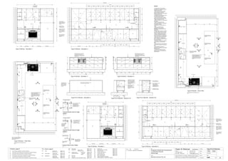 Issue Date Amendments
A 27.04.06 Issued for Construction
Job:
Proposed Residential Development
1-9 Woniora Avenue
Wahroonga
Figured dimensions to be taken in preference to scale. Verify all
dimensions on site (vos). Copyright for the information contained
herein remains the property of Owen & Gilsenan Architects.
Drawing :
Date : 27.04.06
Drawing No. :
Drawn : JAP
Owen & Gilsenan Architects
Client:
Woniora Avenue Pty Ltd
Suite 4.1 P : (02) 9212 2417
105 Kippax Street F : (02) 9212 2617
Surry Hills NSW 2010 E : codesign@tpg.com.au
Issue : A
Scale :
1:20 @ A1 , 1:40 @ A3
1:10 @ A1 , 1:20 @ A3
A408
600600600 2020
900
2440
MW
Type S Kitchen - Elevation 3
Type R & S Kitchen - Elevation 4
Type R & S Kitchen - Section 5-5
ST
PU
LA
PU
PU
PU
PU PU
ST
LA
PU
Type R & S Kitchen - Section 6-6
SINGLE SHEET CLADDING WITH 2 PAK
POLYURETHANE PAINT FINISH
STONE BENCH TOP
RETURNS DOWN
SIDES OF ISLAND
BENCH TO FLOOR,
ALL JUNCTIONS
MITRED
MICROWAVE OVEN WITH TRIM KIT
TOP TO ALIGN WITH TOP OF
DRAWER FACE. ALUMINIUM TRIM
TO SHADOW TO MATCH ADJACENT
DRAWER PULL
Notes:-
- All tiled floors to have 5mm
Impactamat or Regupol QT4010
underlay under tiles.
- Stop wall & floor tiles 2-3mm
short of edges and fill with
resiliant caulking compound equal
to Bostik Seal N Flex
- All dimensional setouts are from
the finished wall surfaces.
- Check all dimensions on site
before producing shop drawings.
- Read in conjunction with
"ODCM" finishes and components
schedules.
- Read in conjunction with
Architectural plans and standard
construction details
- All glazing to comply with A.S.
1288.
- Refer to manufacturers
specifications for power &
installation requirements for all
equipment
- Ensure cable cutouts to carcass
for cable pass through of power
cables to outlets where required.
- Ensure adequate packing as
required to all built in equipment
as per manufacturers instructions
- All joinery to be constructed on
HMR substrate. Contractor to
ensure adequate waterproofing to
sink and plumbing.
- All joinery to wet areas shall be
constructed on marine grade
base.
- Ensure all trims to wet areas are
graded and finished for wet area
use.
- All faceplates to power or
data/phone outlets to be brushed
stainless steel.
- Contractor to allow for hard
wiring of oven to manufacturers
specifications
600
PU
PU
5050200
800
MW
VENTILATION TO REAR
BASE AND SIDE OF
CARCASS (MIN..
300mm*100mm) REFER
TO MANUFACTURERS
DETAILS
MICROWAVE OVEN WITH
TRIM KIT TOP TO ALIGN
WITH TOP OF DRAWER
FACE. ALUMINIUM TRIM TO
SHADOW TO MATCH
ADJACENT DRAWER PULL
EXTRUSION
PU
PU
PU
LA
CtDr
Dr
Dr
DRAWERS WITH FULL
EXTENSION RUNNERS
40mm ALUMINIUM
SHADOW TRIM STRIP
30mm CLEARANCE FROM
TOP OF 5mm Dia
ARRISSED EDGE OF
DOOR/DRAWER TO
UNDERSIDE OF BENCH
OR PANEL ABOVE
Sgpo
Type S Kitchen - Floor Plan
For Kitchens in the following units :-
B18
1
32
5 5
4
GC
Bin
DW under
Sink
Tap
OV1 under
MW
Rd
2
@ 995
2
@ 995
1
@ 650
1
@ 650
2
@ 995
2
@ 1950
Rd
RH
DW
Tap
FR1
Dgpo
Sgpo
ST
CK1Dgpo
Type S Kitchen - Elevation 1
PU
LA
PU
Dh
ST
Adj.
Adj.
Adj.
Adj.
Fixed
TV
GC
TVTV
PUPU
EqualEqual
Equal
6001130 VOS 2100 700
1800580
645835
125
LALALA
4980 VOS
2600
PU
PU
600
2440920700920
4980
695Equal Equal
Type S Kitchen - Elevation 2
6 6
DUCT & VENT
RANGEHOOD
AS REQUIRED
FIXED PANEL TO
SIDE OF PANTRY TO
MATCH HEIGHT AND
FINISH OF PANTRY
DOORS
FIXED SHELF IN
PANTRY TO ALIGN
WITH BENCHTOP
ARRIS TOP/BOTTOM
EDGE OF PANTRY
DOORS FOR FINGER
PULL, TO ALIGN
WIITH UNDERBENCH
DOORS
INFILL STRIP ABOVE
DISHWASHER TO
MATCH ADJACENT
JOINERY
MANUAL SLIDE OUT BIN
TO BASE OF CUPBOARD
UNDER SINKS
DRAWERS WITH FULL
EXTENSION RUNNERS
UNDER
DRAWERS WITH FULL
EXTENSION RUNNERS
UNDER
MICROWAVE OVEN WITH TRIM KIT
SET INTO UNDERBENCEH
JOINERY. ENSURE VENTILATION
TO REAR BASE AND SIDE OF
CARCASS (MIN.. 300mm*100mm)
REFER TO MANUFACTURERS
DETAILS
TV
Adj.
Adj.
Bin
Sink
Tr.
Sgpo
PU PU
SIZE OF COLUMN OR SERVICE
DUCT TO BE VERIFIED ON SITE &
PANTRY TO BE ADJUSTED
ACCORDINGLY
ST
8001300PANTRY
Rd
Adj.
Adj.
PUPU
DRAWERS WITH FULL
EXTENSION RUNNERS
UNDER
Rd
GC
LA
LA
Adj.
Adj.
OV1
RH
ST
TV
Adj.
Fixed
GC
LA
10mm OVERHANG
FOR FINGER PULL
FR1
Dgpo
TV
Adj.
TV TV
950 Clear
2030
40
30mm CLEARANCE FROM
TOP OF 5mm Dia
ARRISSED EDGE OF
DOOR/DRAWER TO
UNDERSIDE OF BENCH
OR PANEL ABOVE
15030
Typical Kitchen Bench Edge
Detail 1
Scale 1 : 10
40mm ALUMINIUM
SHADOW TRIM
STRIP
40
SELECTED STONE BENCH
TOP ON MDF CARCASS
2030
30mm CLEARANCE FROM
TOP OF TRIM KIT TO
UNDERSIDE OF BENCH
MICROWAVE OVEN
INTERGRATED TRIM KIT
Microwaveoven
SELECTED STONE BENCH
TOP ON MDF CARCASS
Typical Kitchen Bench Edge
Detail 2
Scale 1 : 10
MICROWAVE
OVEN
30mm ALUMINIUM
SHADOW TRIM
STRIP OVER
MICROWAVE
OVEN ONLY
Rd
Adj.
PU
Adj.
PU
TV
Rd
450
Dgpo Dgpo
900
426clear
303030
24626920150125
Type R & S Kitchens
OV1
3500
Service
Duct
Type R Kitchen - Floor Plan
For Kitchens in the following units :-
B17
GC
RH
Sgpo
CK1 Dgpo
Type R Kitchen - Elevation 1
PU
LA
PU
Dh
ST
1800580
2600
PU
PU
600695 EqualEqual
Type R Kitchen - Elevation 2
DUCT & VENT
RANGEHOOD
AS REQUIRED
Rd
GC
LA
LA
Adj.
Adj.
FR1
Dgpo
TV
Adj.
TVTV
950 Clear
OV1
600 600 60020 20
900
2440
MW
Type R Kitchen - Elevation 3
ST
PU
LA
PU
PU
PU
PUPU
MICROWAVE OVEN WITH TRIM KIT
TOP TO ALIGN WITH TOP OF
DRAWER FACE. ALUMINIUM TRIM
TO SHADOW TO MATCH ADJACENT
DRAWER PULL
600
PU
PU PU
PU
Sgpo
426clear
303030
24626920150125
TV
Adj.
Adj.
TV
Rd
TV
Adj.
Adj.
TV
Rd
TV
Adj.
Adj.
Rd
TV
Adj.
Adj.
TV
Rd
Equal Equal EqualEqual Equal Equal EqualEqual
Equal EqualEqual Equal
Rd
DW
Tap
Dgpo
Adj.
Adj.
Adj.
Adj.
Fixed
TV
GC
TV TV
PU PU
Equal Equal
Equal
600 1130 VOS2100700
645835
125
LA LA LA
4980 VOS
FIXED PANEL TO
SIDE OF PANTRY TO
MATCH HEIGHT AND
FINISH OF PANTRY
DOORS
FIXED SHELF IN
PANTRY TO ALIGN
WITH BENCHTOP
ARRIS TOP/BOTTOM
EDGE OF PANTRY
DOORS FOR FINGER
PULL, TO ALIGN
WIITH UNDERBENCH
DOORS
INFILL STRIP ABOVE
DISHWASHER TO
MATCH ADJACENT
JOINERY
TV
Adj.
Adj.
Bin
Sink
Tr.
Sgpo
PUPU
Rd
Adj.
Adj.
PU PU
OV1
RH
ST
TV
Adj.
Fixed
GC
LA
10mm OVERHANG
FOR FINGER PULL
Adj.
PU
Adj.
PU
TV
450
DgpoDgpo
900
3500
TV
Adj.
Adj.
TV
Rd
TV
Adj.
Adj.
TV
Rd
TV
Adj.
Adj.
Rd
TV
Adj.
Adj.
TV
Rd
EqualEqualEqual EqualEqualEqualEqual Equal
EqualEqual EqualEqual
30
30mm CLEARANCE
BETWEEN 5mm Dia
ARRISSED EDGE OF
PANTRY DOORS
Typical Pantry Door Detail
Scale 1 : 10
50mm ALUMINIUM
SHADOW TRIM
STRIP
50
SELECTED LAMINATE
FIXED PANTRY SHELF
1
32
5 5
4
Bin
DW under
Sink
Tap
OV1 under
MW
Rd
2
@ 995
2
@ 995
1
@ 650
1
@ 650
2
@ 995
2
@ 1950
Rd
FR1
ST
2440920700920
4980
6 6
MANUAL SLIDE OUT BIN
TO BASE OF CUPBOARD
UNDER SINKS
DRAWERS WITH FULL
EXTENSION RUNNERS
UNDER
DRAWERS WITH FULL
EXTENSION RUNNERS
UNDER
MICROWAVE OVEN WITH TRIM KIT
SET INTO UNDERBENCEH
JOINERY. ENSURE VENTILATION
TO REAR BASE AND SIDE OF
CARCASS (MIN.. 300mm*100mm)
REFER TO MANUFACTURERS
DETAILS
ST
8001300
PANTRY
DRAWERS WITH FULL
EXTENSION RUNNERS
UNDER
Rd
Rd
Rd
TV
Service
Duct
T4 - Floor Tiling as specified in schedule of finishes
ST
GC
PU
LA
TV
- Stone Bench top & Splash back as specified in schedule of finishes
- Colourback Glass as specified in schedule of finishes
- Polyurethane Joinery Doors as specified in schedule of finishes
- Laminate finish as specified in schedule of finishes
- Timber Veneered Joinery Doors as specified in schedule of finishes
Finishes Legend
Bin
CK1
Ct
DW
Sink
- Waste bin on fully extendable runnners. Refer Co.25
- Cutlery Tray. Refer Co.26
- Dishwasher. 1 Bed Units Refer Co.41
Typical Units Refer Co.03
Penthouse Units Refer Co.21
- Stainless Steel 1 Bed Units Refer Co.42
Undermount sink 1 1/2 Bowl Refer Co.27
2 Bowl Refer Co.24
- Gas cooktop. Typical units Refer Co.02
Penthouse Units Refer Co.20
Tap
Tr.
- Mixer tap. Refer Co.28
- Towel rail Refer Co.29 FR1 - Fridge. Suppplied by occupant
OV1 - Oven. Typical Unit Refer Co.01
Penthouse Unit Refer Co.19
P.C. items Legend MW - Microwave. Refer Co.04
RH - Rangehood. Typical Units Refer Co.05
Penthouse Units Refer Co.22 Dr - Drawer Runners Refer Co.31
Rd - Recessed joinery downlight Refer Co.33
Tub - Laundry Tub & Cabinet Refer Co.35
Dy - Dryer, Wall mounted Refer Co.44
Wm - Washing Machine. Suppplied by occupant
TD - Drop in Laundry Tub Refer Co.43
Lm - Laundry Mixer Tap Refer Co.34
CK1
RH
2
@ 995
Rd
RdRd
Sgpo
TV
Adj.
Adj.
Adj.
Adj.
TV
Adj.
Fixed
TVTV
Rd
1 @ 650
1 @ 1650
CK1
RH
2
@ 995
Rd
Rd Rd
Sgpo
TV
Adj.
Adj.
Adj.
Adj.
TV
Adj.
Fixed
TV TV
Rd
1 @ 650
1 @ 1650
GC
GC
 