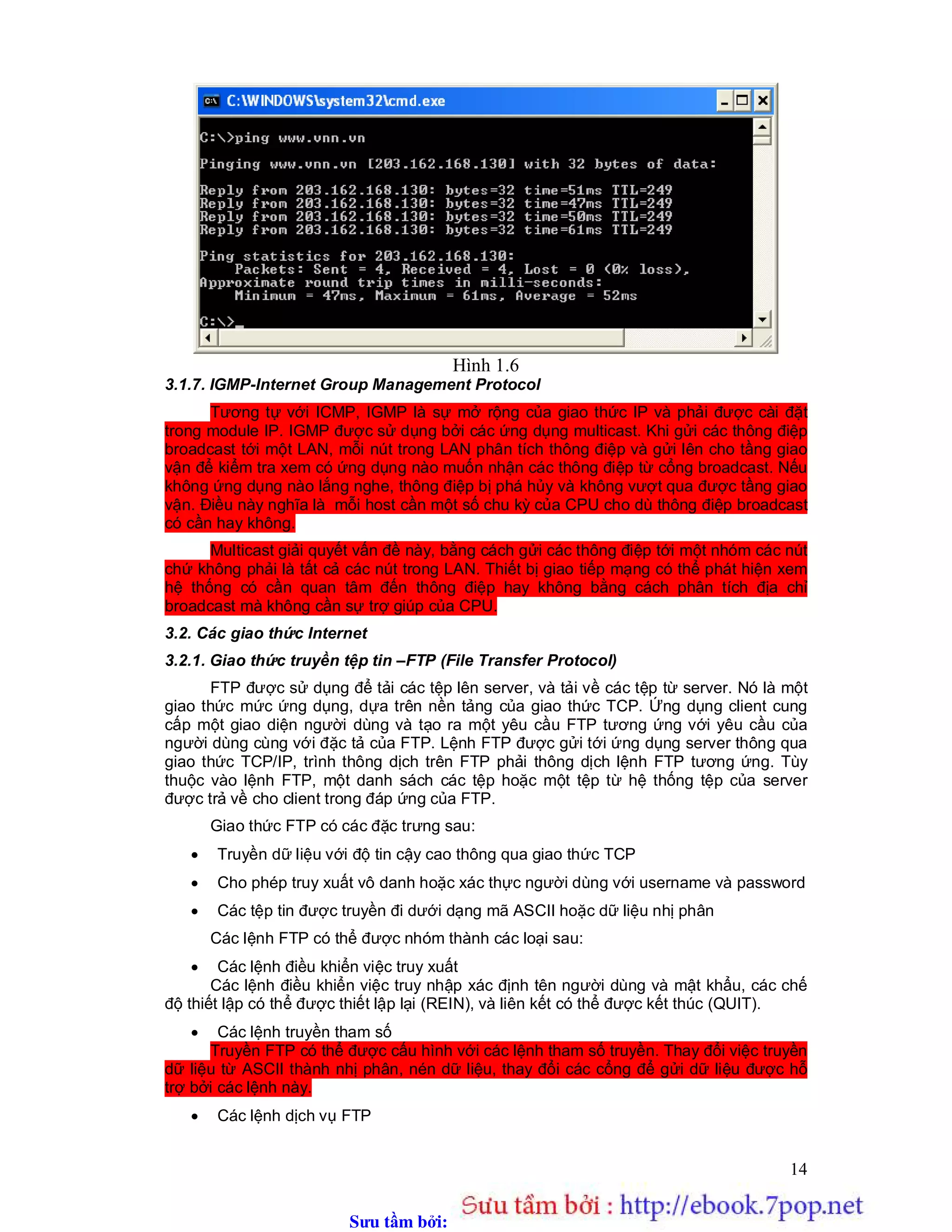 Sưu t m b i: www.daihoc.com.vn
g.drawString(d.toString(),10,50);
}
}
<HTML>
<HEAD>
<TITLE> Clock </TITLE>
</HEAD>
<BODY>
<APPLET CODE ="Clock.class" WIDTH =200 HEIGHT = 100>
</APPLET>
</BODY>
</HTML>
Thực hiện chương trình
appletviewer Clock.html
Kết quả thực hiện
Hình 4.5
11. Kết luận
Những hiểu biết về lập trình đa tuyến đoạn có tầm quan trọng đối với các ứng dụng và
các applet, đặc biệt là đối với môi trường mạng. Các mạng máy tính thường rất chậm và có
độ tin cậy không cao, vì vậy chương trình mạng nên chạy trong một tuyến đoạn riêng biệt
tách biệt với giao diện người dùng. Hơn thế nữa, phần mềm mạng tương tác với nhiều client
hoặc server, ngoại trừ các thao tác đặc biệt nhanh (như nhận và gửi một gói tin). Chương
trình cần có nhiều tuyến đoạn để các tương tác có thể xảy ra đồng thời. Trong các chương
sau chúng ta sẽ xem xét cách ứng dụng tuyến đoạn trong việc xây dựng các chương trình
mạng có xử lý tương tranh.
 