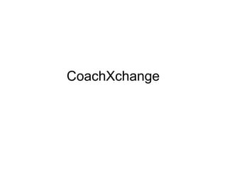 CoachXchange 