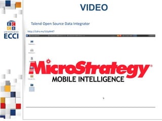 VIDEO
Talend Open Source Data Integrator
http://1drv.ms/1GybhKT
 