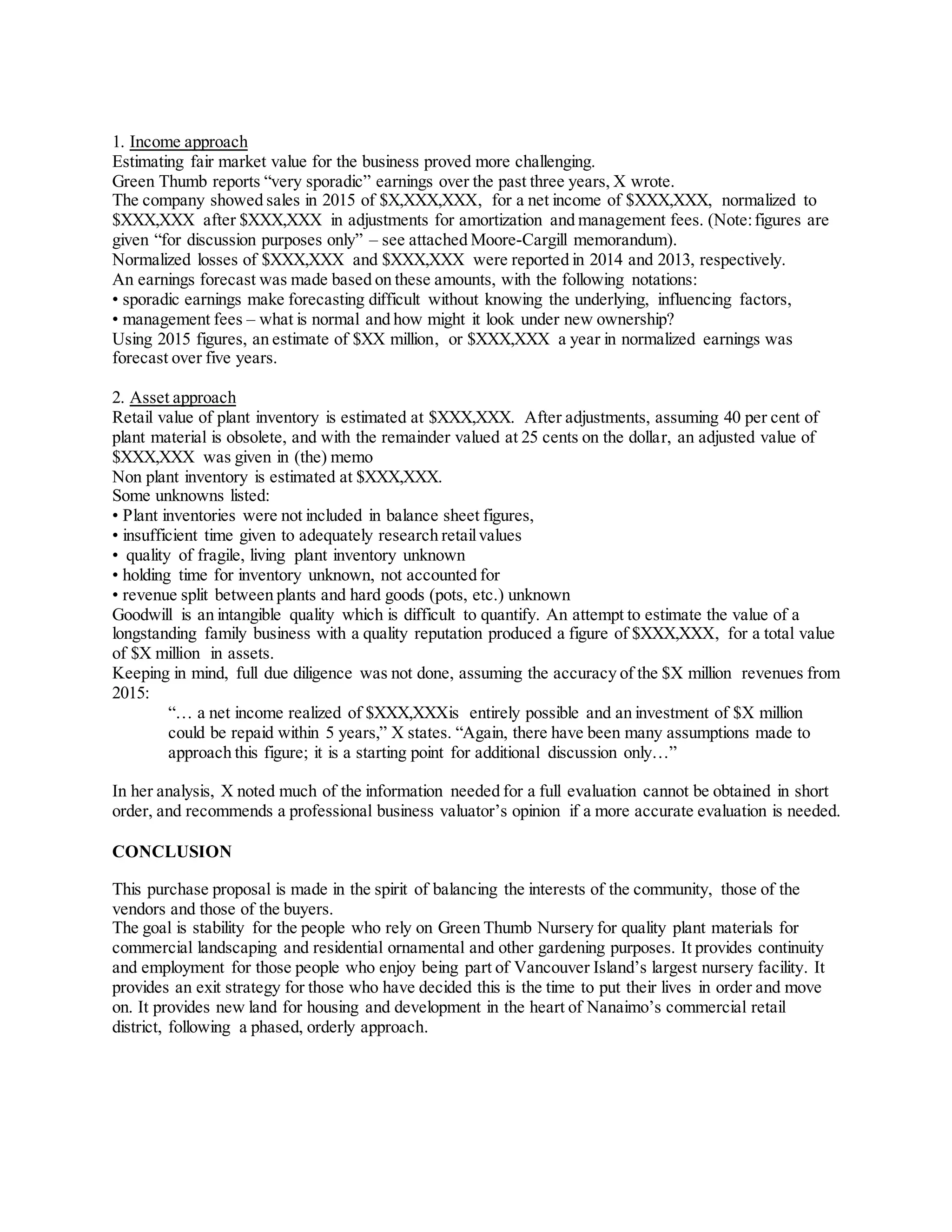 Green Thumb Purchase proposal (edited) | DOCX