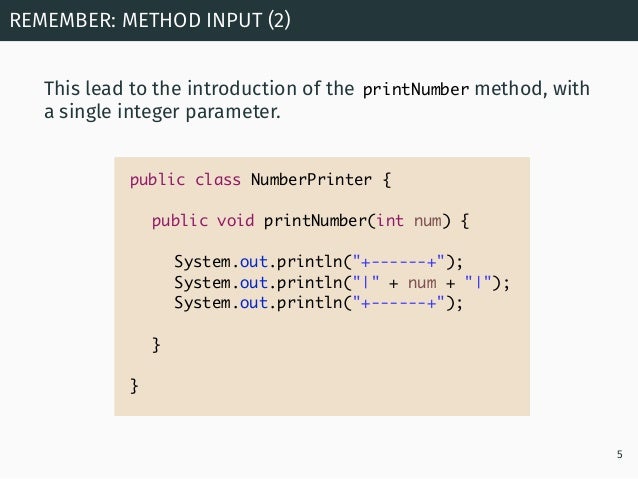 Programming in Java: Library Classes