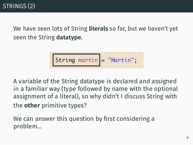 Programming in Java: Library Classes