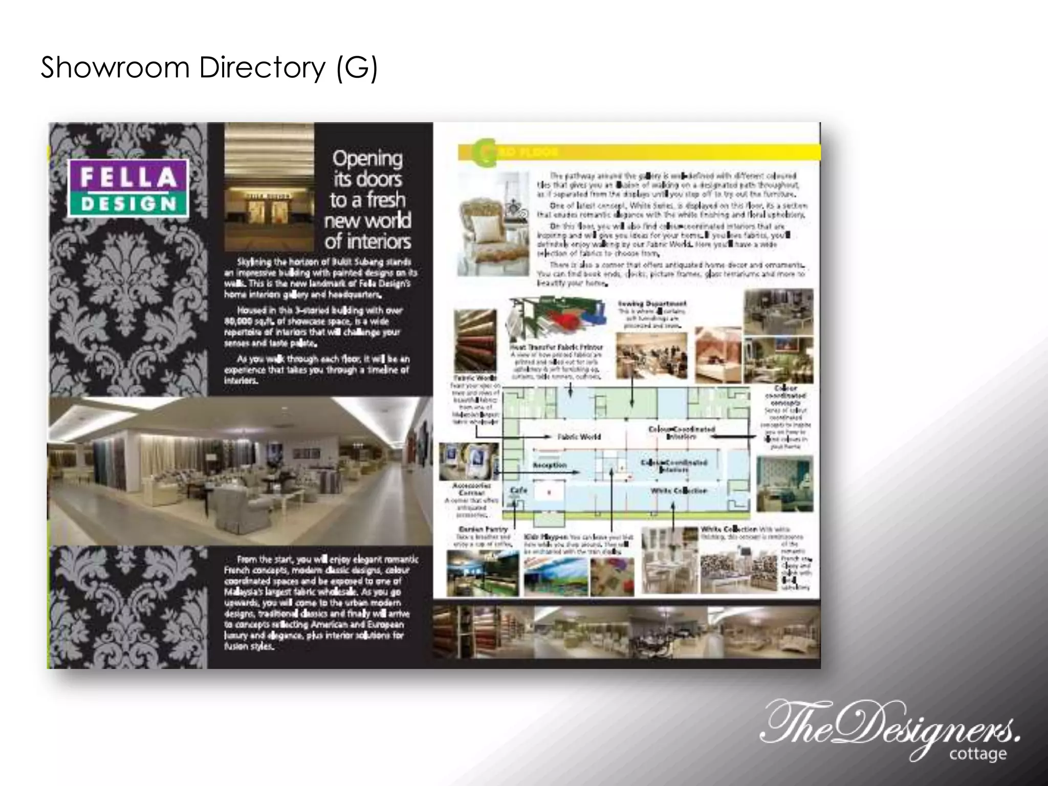 Showroom Directory (G)
 