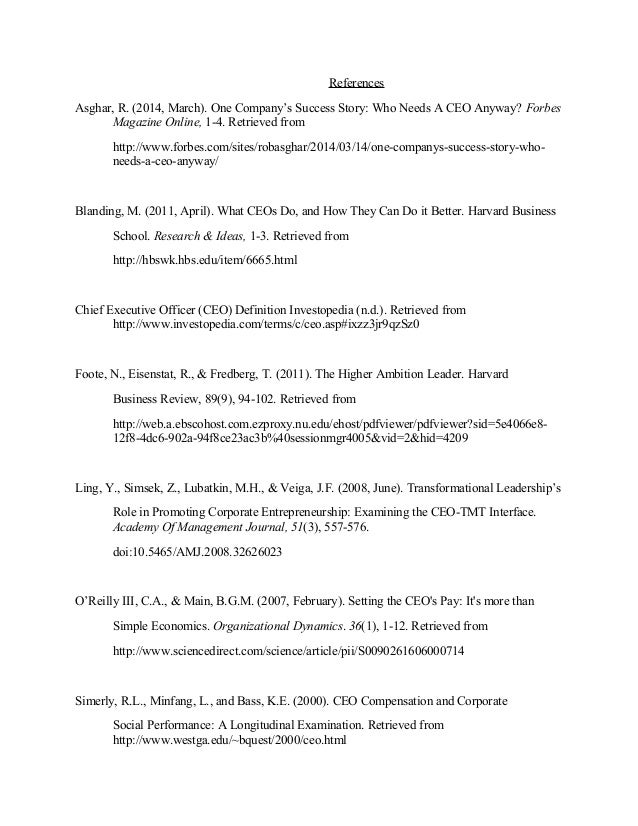 Essay on being a ceo image