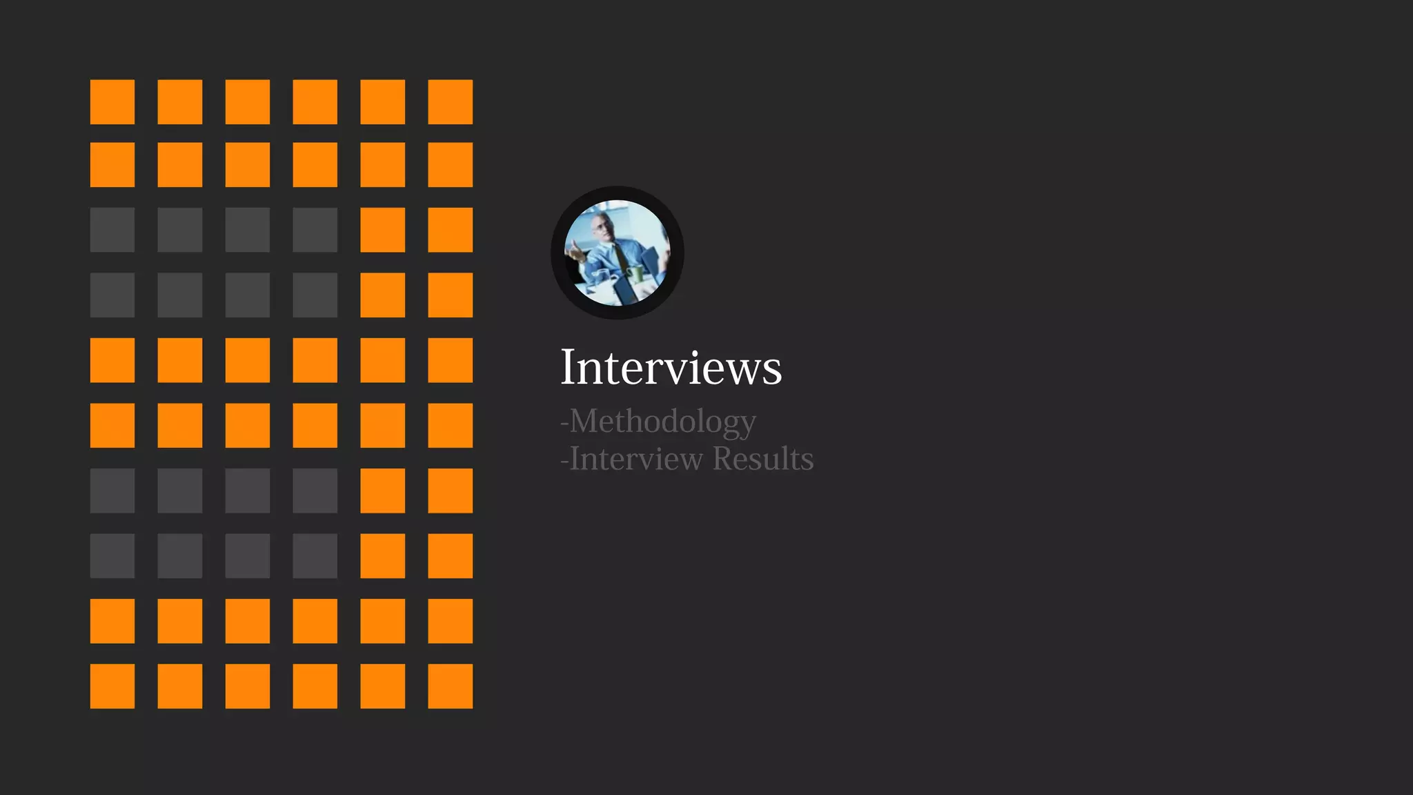 11
Interviews
-Methodology
-Interview Results
 