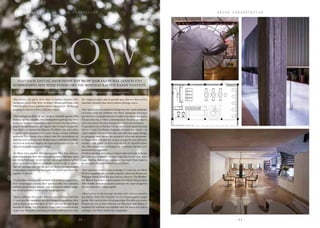 - 3 0 -
S A L O N P R E S E N T A T I O N
- 3 1 -
T H E O B S E S S I O N S
WRITTEN BY Μαριάννα Καραβαλή PHOTOGRAPHED BY Στέλιος Δημητρίου (Visual Caliber)
«Μια σκάλα στη μέση. Αυτό ήταν το πρώτο στοιχείο που
σκέφτηκα μόλις είδα αυτό το χώρο. Μπήκα μέσα και είπα
‘Εδώ θα μπει να μια τεράστια σκάλα στρογγυλή’.Μαύρη,με
μαρμάρινα σκαλιά.Όπως τη βλέπεις τώρα».
«Εδώ ήρθαμε το 2010. 26 του Νιόβρη. Δηλαδή είμαστε εδώ
τέσσερα χρόνια ακριβώς.Στη Στασικράτους μείναμε έξι.Ήταν
κι εκείνο όμορφο κομμωτήριο,όμως ένιωσα ότι είχε έρθει ο
καιρός να προχωρήσω.Δεν ήμουν πια ο νεαρός κομμωτής
που έκανε τα πρώτα του βήματα. Το Blow είχε εξελιχθεί,
η ομάδα είχε αποκτήσει ένα καλό όνομα, είχαμε σταθερή
πελατεία. Του έλειπε ένας χώρος που θα υποστήριζε το.
Διάλεξα αυτό το χώρο στην Κυπράνορος γιατί θέλω το Blow
να είναι σε κεντρικό σημείο,όχι όμως κέντρο-κέντρο.Δεν θα
πήγαινα ποτέ Μακαρίου,ας πούμε».
«Το Blow είναι σχεδόν 300 τετραγωνικά.Εδώ ήταν τέσσερα
καταστήματα και στον πάνω όροφο γραφεία.Ήρθαμε εμείς
και ισοπεδώθηκαν τα πάντα. Δεν αφήσαμε τίποτα όρθιο,
μόνο τις κολώνες. Ήθελα να φτιάξω τα πάντα απ’ το μηδέν.
Από την εμπειρία μου των έξι χρόνων σε ένα μη λειτουργικό
κομμωτήριο,είχα πολλά πράγματα στο μυαλό μου που δεν
έπρεπε να γίνουν».
«Το μοναδικό στοιχείο που κράτησα από το παλιό κομμωτήριο
ήταν το κεντρικό station. Μου άρεσε η ιδέα ότι ο πελάτης
κάθεται στη μέση του χώρου –σαν να παίρνει central stage-
και να κουρεύεται,να χτενίζεται,να ομορφαίνει».
«Ήμουν κάθετος στο ότι δεν ήθελα να μας βλέπουν από έξω.
Γι’ αυτό και δεν υπάρχουν πουθενά τζάμια ή παράθυρα.Μου
αρέσει όμως το φυσικό φως. Γι’ αυτό και για την πρόσοψη
διάλεξα το lexan, ένα σύγχρονο υλικό από ανακυκλώσιμα
υλικά,που θεωρείται καλύτερο μονωτικό από το γυαλί αλλά
δεν στερεί το χώρο από το φυσικό φως.Και του δίνει κι ένα
futuristic στοιχείο.Και στους τοίχους βάλαμε άλλο ».
«Μου αρέσει πολύ το industrial design και στην αρχή σκέφτηκα
να δώσω αυτή την αίσθηση στο Blow. Σκέφτηκα φουγάρα
και σωλήνες να κρέμονται απ’ το ταβάνι και τέτοια πράγματα.
Τελικά είπα όχι,το θέλω contemporary.Να είναι μοντέρνο,
αλλά όχι τρέντι.Να είναι διαχρονικό,αλλά όχι κλασσικό.
Ο αρχιτέκτοντας,ο Nicolas Duval,έκανε πολύ καλή δουλειά
πάνω σ’ αυτό. Συνδύασε διάφορα στοιχεία και υλικά – το
γυμνό μπετόν στις κολώνες έχει κάτι από industrial design,
το μάρμαρο στον πάγκο της ρεσεψιόν είναι πιο κλασσικό,
το δέρμα στον καναπέ του χώρου αναμονής έχει κάτι από
country-side rustic, το ξύλο που φέρνει σε Σκανδιναβικό
στιλ.Μου αρέσει αυτό το δέσιμο των στοιχείων.Πιστεύω έτσι
επιτυγχάνεται αρμονία».
«O πάνω όροφος,που είναι ο χώρος όπου γίνονται οι βαφές
μαλλιών και το beauty section (nail-bar, facial care, mas-
sage,waxing,threading) κυριαρχεί η μινιμάλ διακόσμηση,
με κεντρικά στοιχεία το γυαλί και το λευκό».
«Μου αρέσουν οι τέχνες και το design.Γι’ αυτό και στο Blow
θα δεις κομμάτια από γνωστές εταιρείες,όπως της Moooi,του
Philippe Starck,αλλά και έργα τέχνης,όπως το ‘TheWorker’
του Φάνου Κυριάκου,η φωτογραφία του Στέλιου Καλλινίκου
στην είσοδο,τα custom-made τραπεζάκι στο χώρο αναμονής
του Kωνσταντίνου Οικονομίδη».
«Μου αρέσει το ότι έχουμε πελάτες από όλες τις ηλικίες
και κάστες. Ποτέ δεν στόχευα σε ένα συγκεκριμένο target
group.Μου αρέσει που στο κομμωτήριο θα έρθει μια κυρία
85 χρονών για να χτενιστεί και την ίδια ώρα στην διπλανή
καρέκλα θα κάθεται ένας έφηβος που θα κάνει ένα τρέντι
κούρεμα.Την θέλω αυτήν την ισορροπία».
Ο ΆΓΓΕΛΟΣ ΠΆΤΤΑΣ, ΙΔΙΟΚΤΉΤΗΣ ΤΟΥ BLOW HAIR SALON ΜΑΣ ΞΕΝΑΓΕΊ ΣΤΟ
ΚΟΜΜΩΤΉΡΙΟ ΠΟΥ ΈΓΙΝΕ ΣΥΝΏΝΥΜΟ ΤΗΣ ΦΙΝΈΤΣΑΣ ΚΑΙ ΤΟΥ ΚΑΛΟΎ ΓΟΎΣΤΟΥ.
- 3 0 -
 