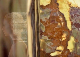 - 6 6 -
T H E L A S T P A G E
Το μηδέν. Η αρχή των αριθμών. Το
νούμερο-σύμβολο που αντιπροσωπεύει
την πιθανότητα. Ο Πυθαγόρας, ο
πατέρας των μαθηματικών και της
αριθμολογίας έβλεπε το μηδέν σαν
αμφορέα για τα πάντα και σημείο
γέννησης όλων των υπόλοιπων αξιών.
Έτσι και εμείς ξεκινήσαμε από το Μηδέν
και μέσα του βρήκαμε την πιθανότητα
που γεννιέται από το απόλυτο τίποτα.
Την πιθανότητα της δημιουργίας.
“Δημιουργία” είναι η θεματική που
δώσαμε σ’ αυτό το “Zero Issue”, μέσα
από το οποίο θέλουμε να μοιραστούμε
την πιθανότητα που μπορεί να επέλθει
από το μηδέν.
Το “ΗAIRETC” είναι ο τρόπος
έκφρασης των συναισθημάτων και
του υποσυνείδητου μας, μέσα από
κάτι χειροπιαστό, κάτι χάρτινο. Είναι η
ανάγκη μας να μετατρέψουμε την ιδέα
και την εμπνεύση σε ύλη.
Ένα μέσο επαφής με σας. Που
δημιουργήθηκε με αγάπη,συνεργασία
και κόπο. Με σκοπό να εμπνευστεί και
να εμπνεύσει,να διδαχθεί και να διδαξει,
να εξελίξει και να εξελιχτεί.
MariosNeofytou
 