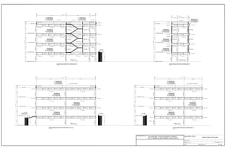STRUCTURAL SECTION AT GRID LINE "1"
Scale 1/8"=1'-0"
STRUCTURAL SECTION AT GRID LINE "2"
Scale 1/8"=1'-0"
STRUCTURAL SECTION AT GRID LINES "5" & "6"
Scale 1/8"=1'-0"
STRUCTURAL SECTION AT GRID LINE "9"
Scale 1/8"=1'-0"
STRUCTURAL SECTIONS
S-1199th JUNE, 2014
 