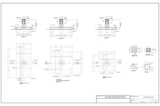 TYPE F1 FOUNDATION DETAILS
SECTION VIEW A-A
Scale 1/2"=1'-0"
PLAN VIEW
TYPE F1 FOUNDATION DETAILS
PLAN VIEW
Scale 3/8"=1'-0"
PLAN VIEW
TYPE F2 FOUNDATION DETAILS
PLAN VIEW
Scale 1/4"=1'-0"
TYPE F2 FOUNDATION DETAILS
SECTION VIEW B-B
Scale 1/2"=1'-0"
TYPE F3 FOUNDATION DETAILS
SECTION VIEW C-C
Scale 1/2"=1'-0"
PLAN VIEW
TYPE F3 FOUNDATION DETAILS
PLAN VIEW
Scale 3/8"=1'-0"
1'-4" WD.x1'-8" DEEP R.C.
GROUND BEAM DETAILS
Scale 1/2"=1'-0"
PEDESTAL TYPE 1
UC ENCASEMENT DETAILS
Scale 1/2"=1'-0"
PEDESTAL TYPE P1
BASEPLATE DETAILS
Scale 1/2"=1'-0"
TYPE P1
SECTION THRU.' 2'-4"x2'-4"
R.C. PEDESTAL
Scale 1/2"=1'-0"
FOUNDATION DETAILS
S-1039th JUNE, 2014
 