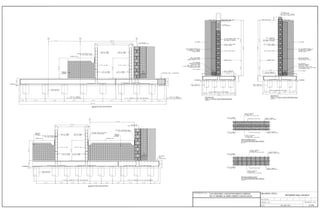 SECTION Q-Q THRU.' ELEVATOR SHAFT
Scale 1/2"=1'-0"
SECTION P-P THRU.' ELEVATOR SHAFT
Scale 1/2"=1'-0"
SECOND COURSE LAYOUT
R.C. BLOCK RETAINING WALL DETAILS
FIRST COURSE LAYOUT
R.C. BLOCK RETAINING WALL DETAILS
SECTION X-X
THRU.' 1'-4" THK R.C. BLOCK RETAINING WALLSECTION W-W
THRU.' 1'-4" THK R.C. BLOCK RETAINING WALL
RETAINING WALL DETAILS
S-1049th JUNE, 2014
 