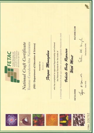 VBR certificate