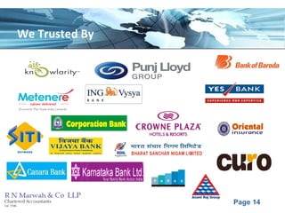 Page 14
We Trusted By
 