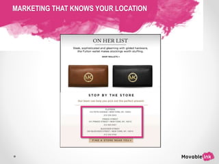 MARKETING THAT KNOWS YOUR LOCATION
 