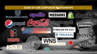 SOME OF OUR CORPORATE RELATIONSHIPS
 