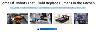 7 robots that could replace humans in the kitchen