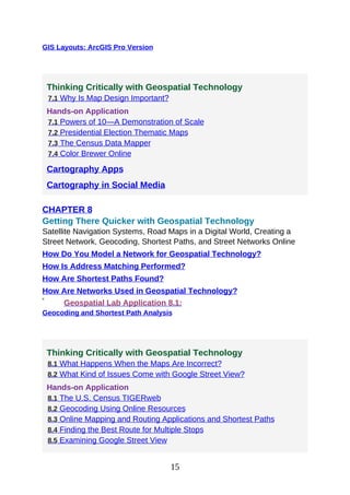 Comprehensive Guide to Geospatial Technologies and Applications | PDF