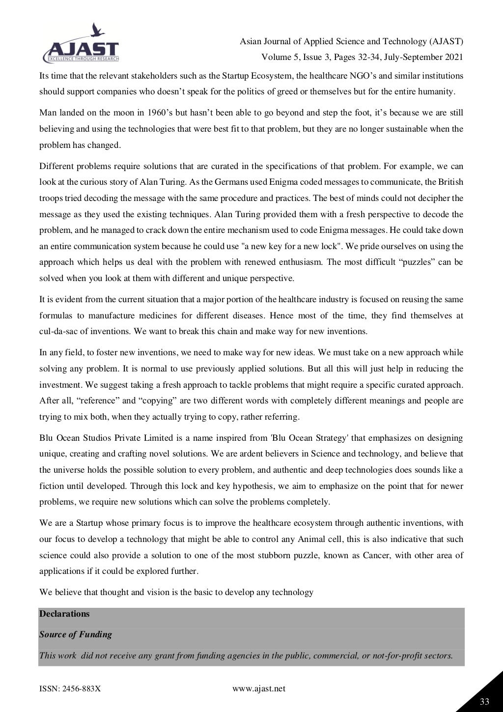 Lock and Key Hypothesis A New Perspective