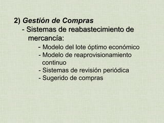 CONTENIDO
2) Función Logística vs Funciones Básicas
3) Macroprocesos en la Gestión Logística
- Procesos de la cadena de suministro
- Medición del desempeño de los procesos
1) Logística, Herramienta Competitiva
- Cadena de valor logística
- Creación de valor agregado
 