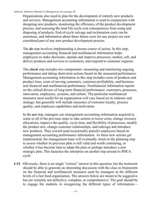 Management Accounting Information for Decision-Making and Strategy ...