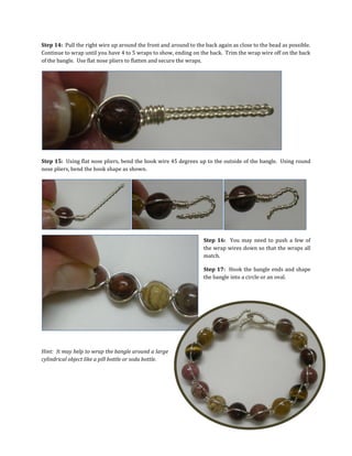 PDF File Instant Download Wire Wrapping Bracelet Tutorial PDF Lesson , Wire  Braiding Tutorial , Jewelry How to Make Pattern - Etsy | Wire wrapping, Wire  wrapped jewelry tutorials, Wire bracelet tutorial