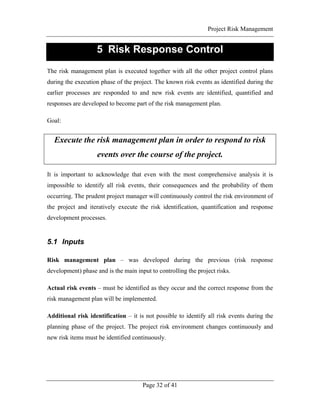 project risk management guide | pdf | risk management... Project Risk Management Handbook | PDF