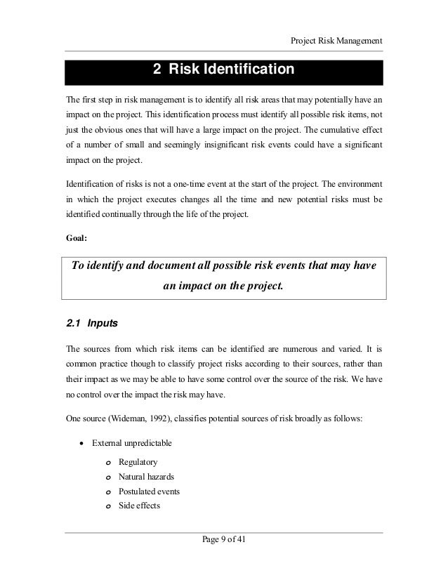 Project Risk Management Handbook