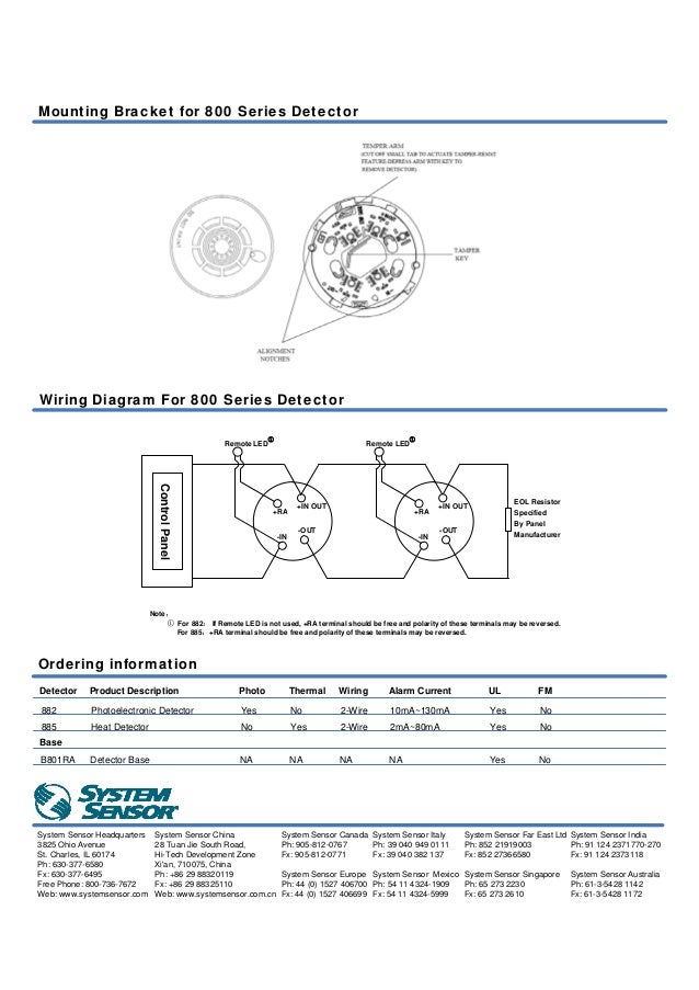 System Sensor Wiring Diagram