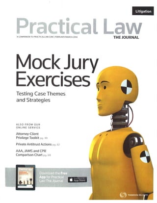 Marrs - Practical Law Journal - Arbitration