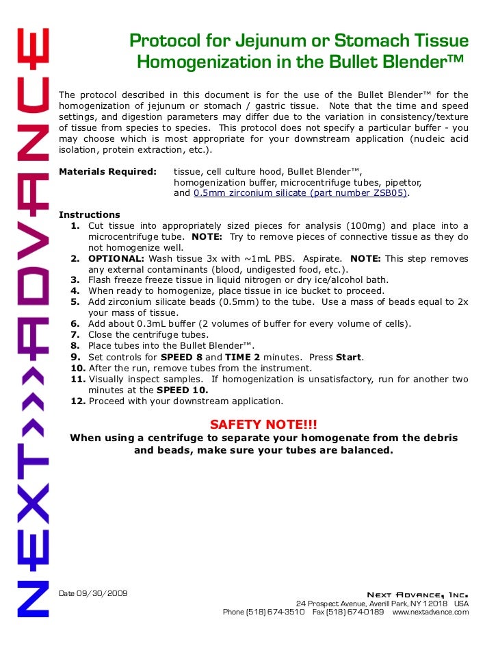 Bullet_Blender_Homogenizer_Protocol_Homogenization_Jejunum _Stomach_G…
