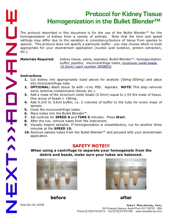 Bullet_Blender_Homogenizer_Protocol_Homogenization_Kidney_Tissue
